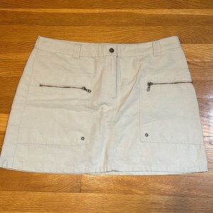 H&M L.O.G.G. Womens 16 Khaki Utility Zipper Pockets